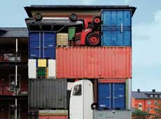 德国“集装箱建筑展”上的创意集装箱房屋