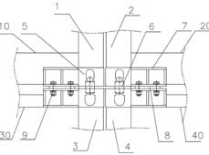 用于集装箱建筑单元模块多层或高层建筑的连接结构