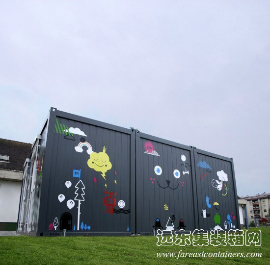 Temporary Kindergarten Ajda,住人集装箱活动房屋,二手集装箱货柜