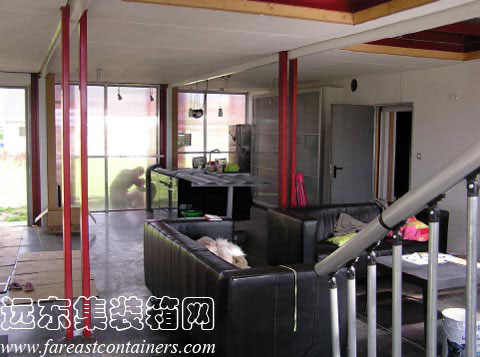 集装箱住宅别墅: Red Container House Lille,集装箱房屋,集装箱建筑,集装箱活动房,住人集装箱