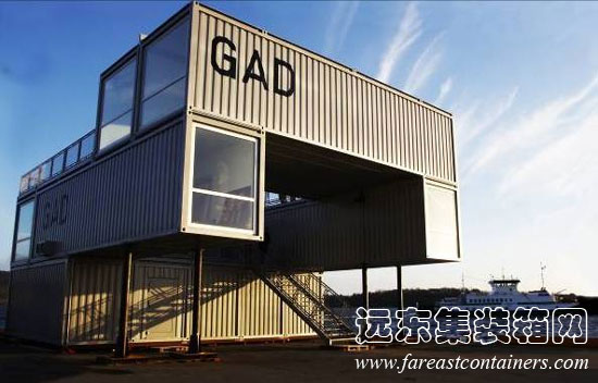 挪威奥斯陆的 GAD 集装箱画廊,集装箱建筑,集装箱房屋,集装箱住宅,集装箱活动房,住人集装箱