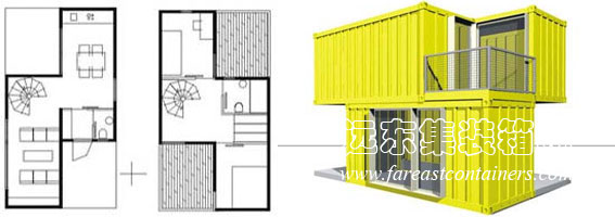 由 Conhouse 公司研发的小型集装箱建筑,集装箱房屋,集装箱建筑,集装箱住宅,集装箱活动房,住人集装箱