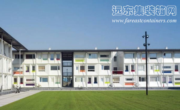 采用内廊式走道布局的 Qubic 学生宿舍,集装箱房屋,集装箱建筑,集装箱住宅,集装箱活动房,住人集装箱