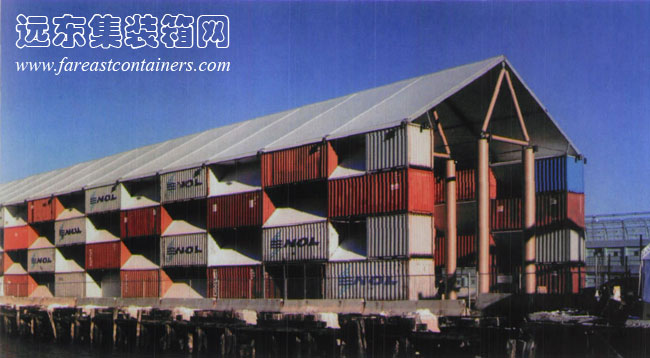2005年日本建筑师坂茂设计的游牧博物馆,集装箱建筑,集装箱房屋,集装箱住宅,集装箱活动房,住人集装箱,二手集装箱