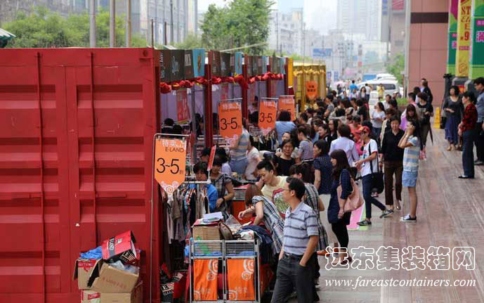 集装箱房屋式淘宝街,集装箱建筑,集装箱活动房,集装箱住宅