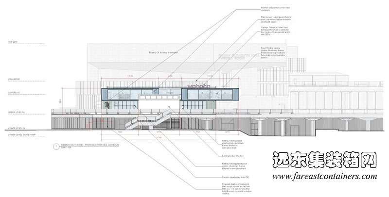 wahaca墨西哥风格集装箱餐厅立面设计图,集装箱建筑,集装箱房屋,集装箱住宅