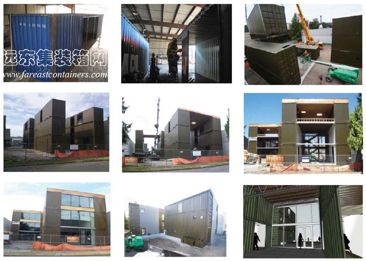 HyBrid C3600集装箱办公楼建造过程,集装箱住宅,集装箱建筑,集装箱房屋,集装箱活动房,住人集装箱