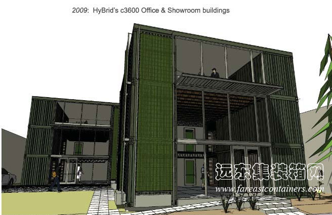 HyBrid C3600集装箱办公楼概念图,集装箱住宅,集装箱建筑,集装箱房屋,集装箱活动房,住人集装箱