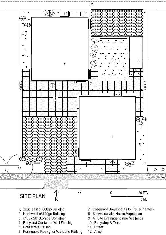HyBrid C3600集装箱办公楼平面规划图,集装箱住宅,集装箱建筑,集装箱房屋,集装箱活动房,住人集装箱