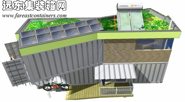 ECO-Cargo 集装箱住宅效果图,集装箱房屋,集装箱活动房,住人集装箱,集装箱建筑