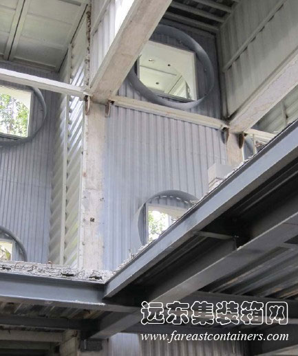 万科生态集装箱餐厅施工照片,集装箱房屋,集装箱活动房,住人集装箱,集装箱住宅,集装箱建筑