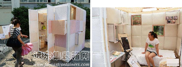 南京大学生打造“便携式蜗居”,活动住宅