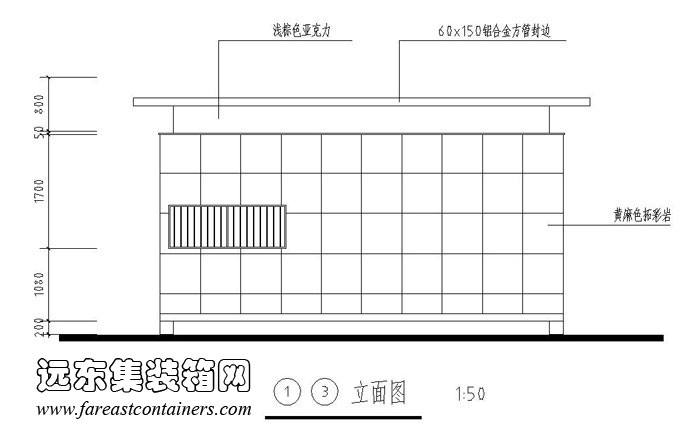 修正方案外观方案三13立面图