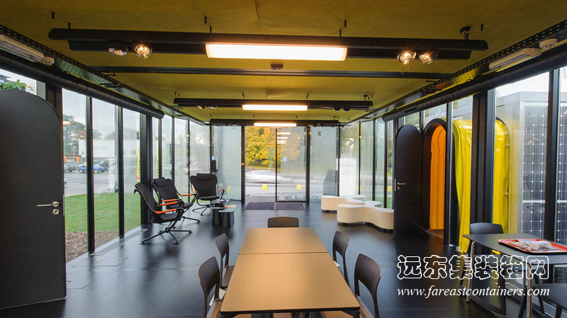 HUB 01 集装箱学生宿舍Terminal的内部,集装箱房屋,集装箱建筑,集装箱住宅