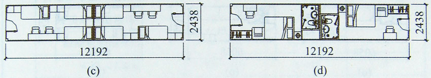 集装箱房屋基本模块示例图