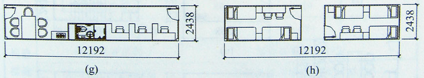 集装箱房屋基本模块示例图