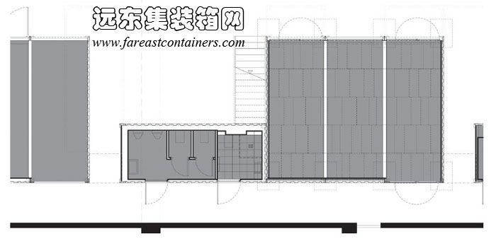 集装箱办公室的平面图