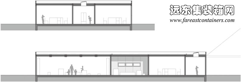 Ajda 2 集装箱幼儿园剖面图