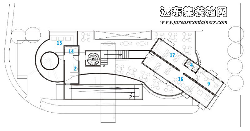 Contertainer 集装箱社区中心二层平面图