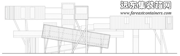 Contertainer 集装箱社区中心立面图