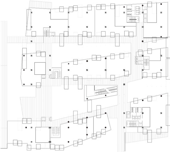 SANLITUN SOUTH 三里屯南区集装箱建筑三层平面图