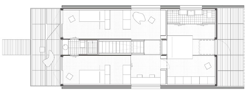 Infiniski Manifesto House 集装箱别墅二层平面图