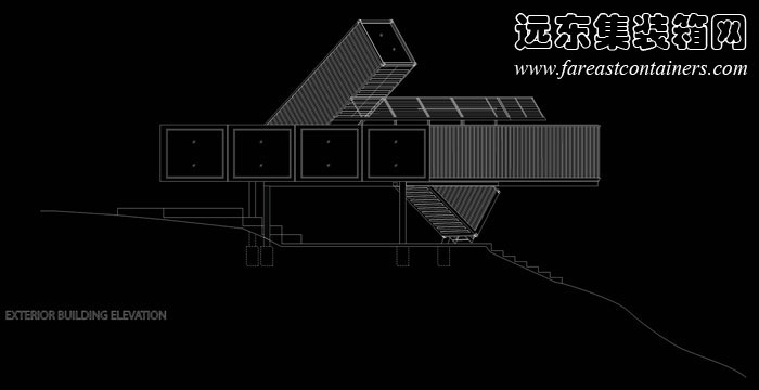 APAP open school 集装箱学校立面图