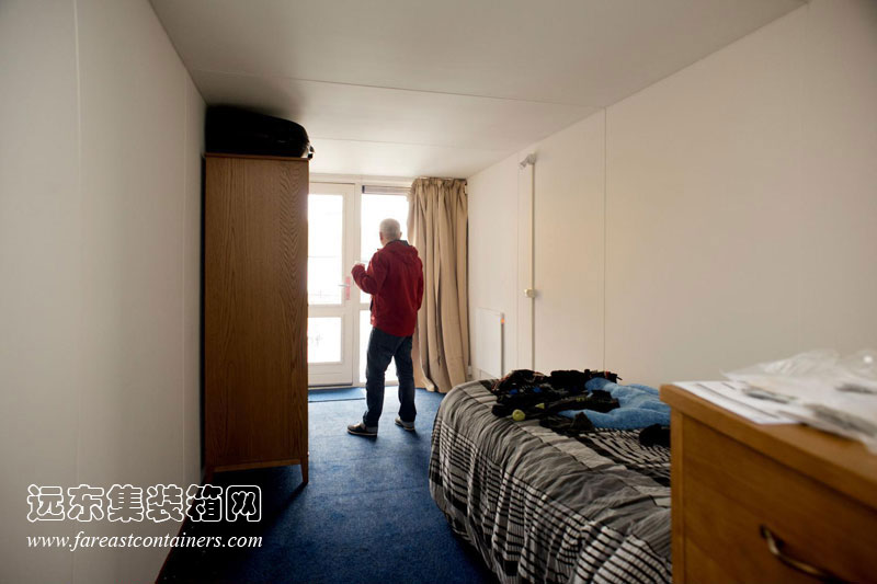 英国布赖顿集装箱公寓的卧室